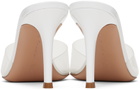Gianvito Rossi White Elle 85 Mules