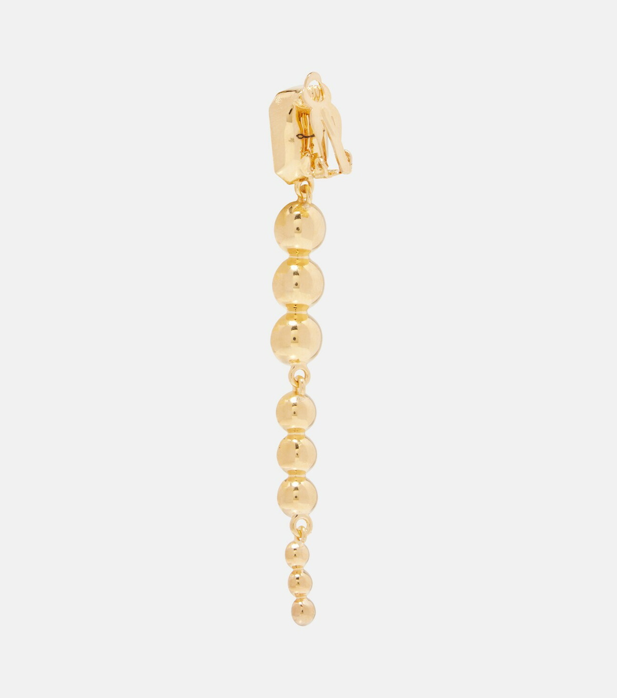 Oscar de la Renta Crystal-embellished clip-on earrings
