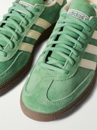 adidas Originals - Handball Spezial Leather-Trimmed Suede Sneakers - Green