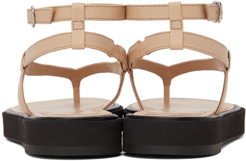 BY FAR Beige Cece Sandals