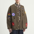 Needles Men's Waxed Cloth Shooting Jacket in Brown