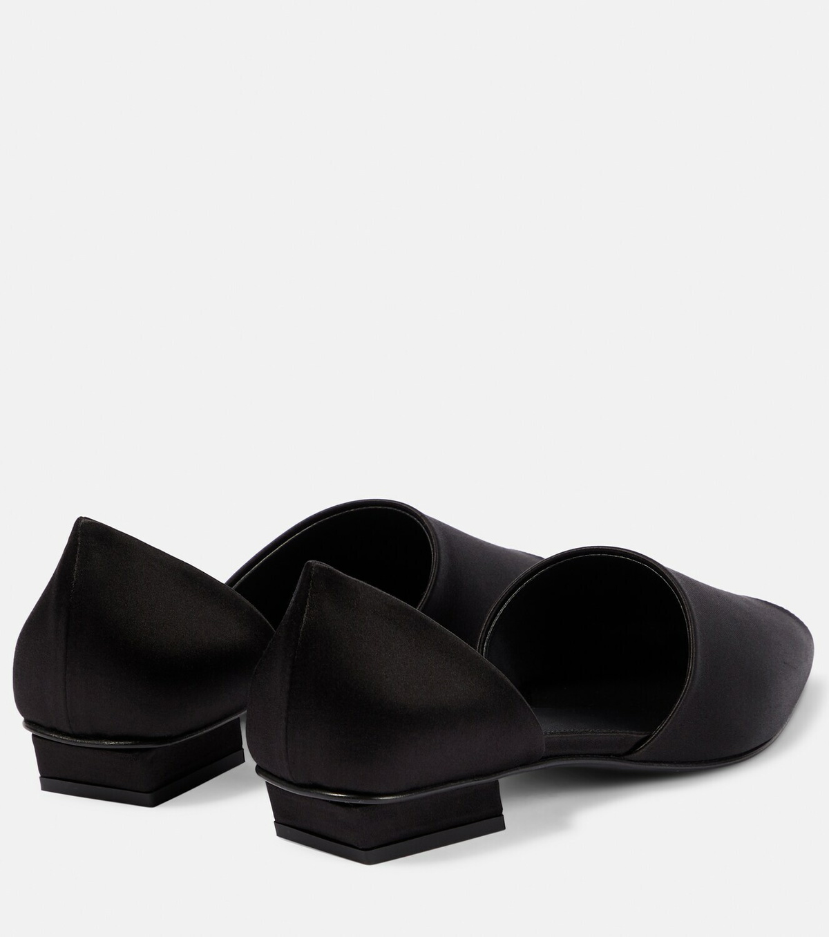Toteme The Peep-Toe satin flats