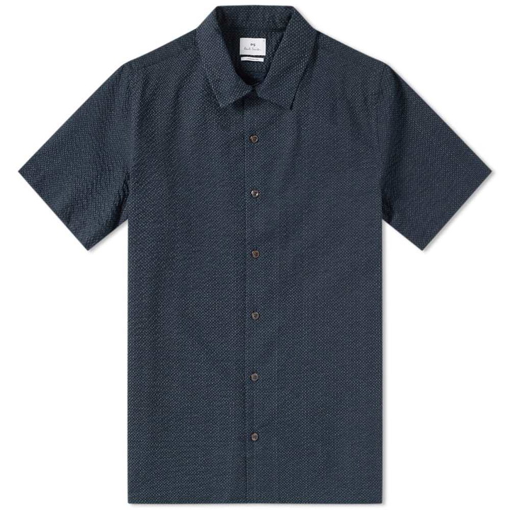 Photo: Paul Smith Short Sleeve Print Vacation Shirt Blue