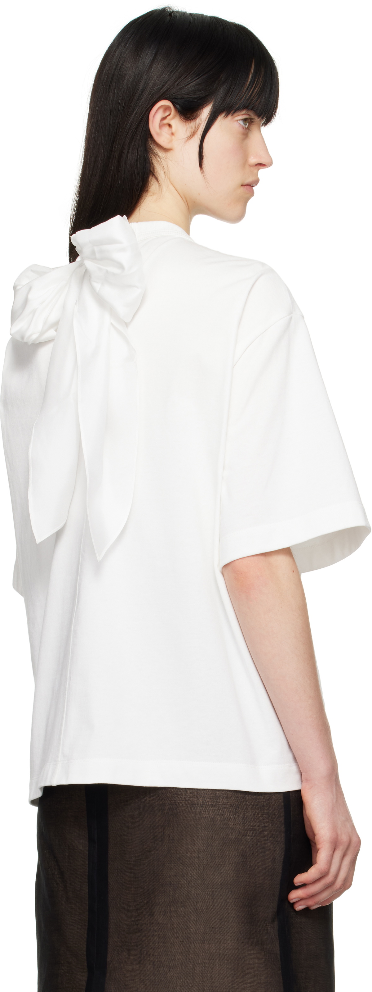 Carven White Scarf T-shirt