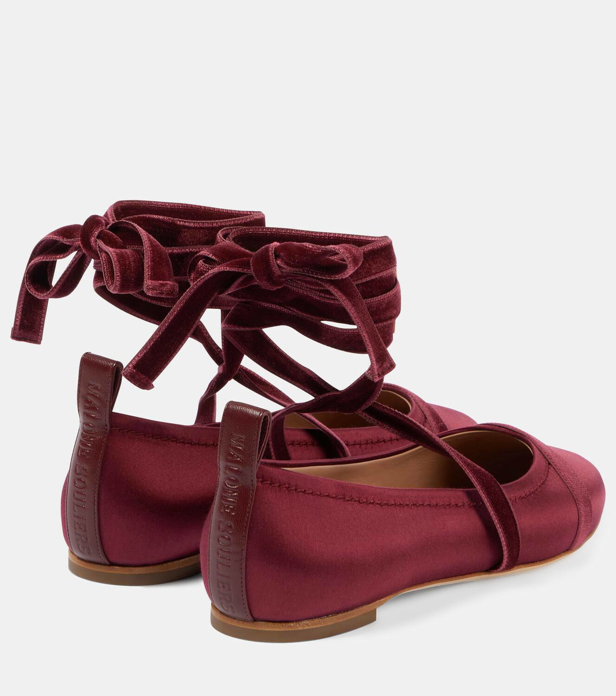 Malone Souliers Spencer satin ballet flats
