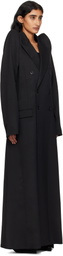 VETEMENTS Black Tight Shoulder Tailored Coat
