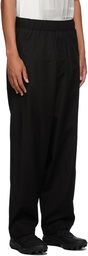 Julius Black Strap Wide-Leg Trousers