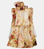 Zimmermann Luminosity floral silk minidress