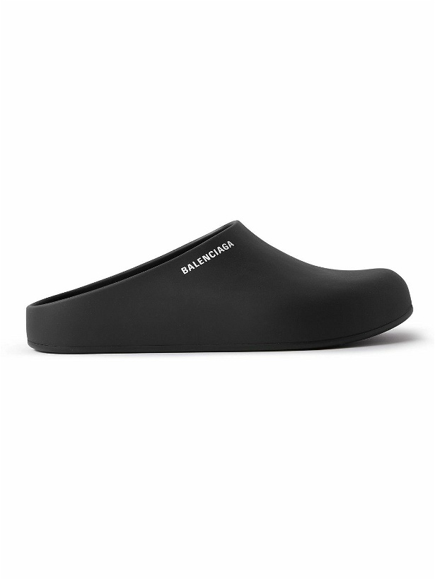 Photo: Balenciaga - Pool Logo-Print Rubber Sandals - Black