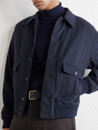 Valstar - Colin Padded Cotton-Twill Bomber Jacket - Blue