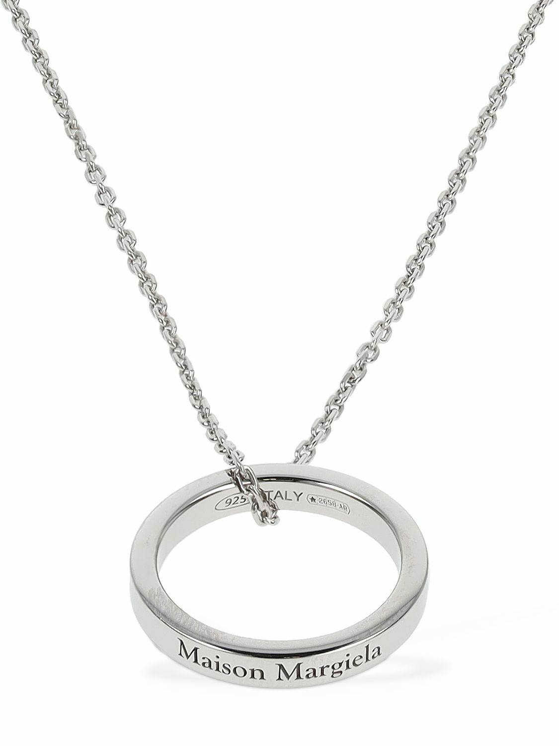 Maison Margiela Silver Wide Juxtaposed Ring Maison Margiela