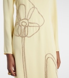 Costarellos Zarie embellished crêpe gown
