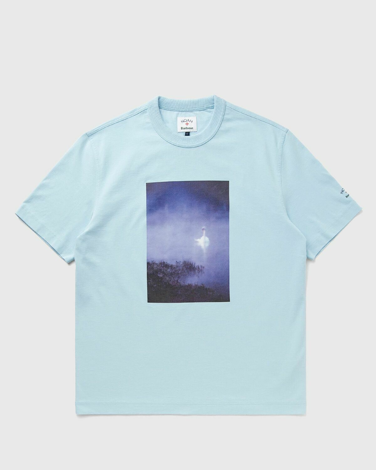 Barbour X Noah Archive Swan T-Shirt Beige Mens Shortsleefe
