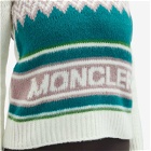 Moncler Women's High Neck Knitted Jumper in Multi