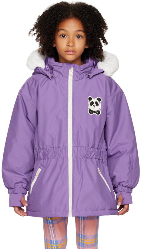 Photo: Mini Rodini Kids Purple Panda Jacket