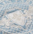 Balmain - Logo-Embroidered Denim Jacket - Men - Blue