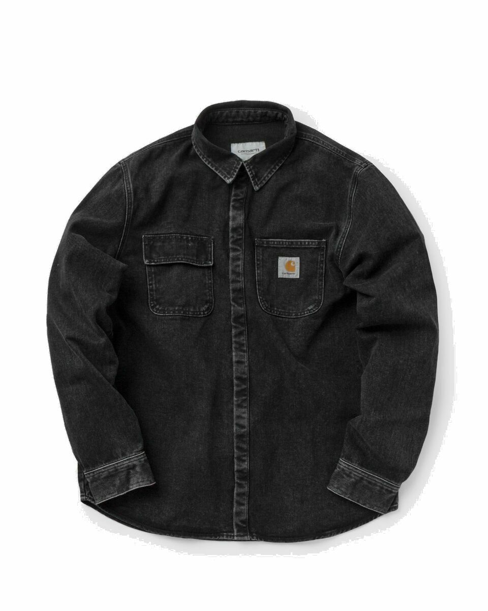Photo: Carhartt Wip Salinac Shirt Jacket Black - Mens - Denim Jackets
