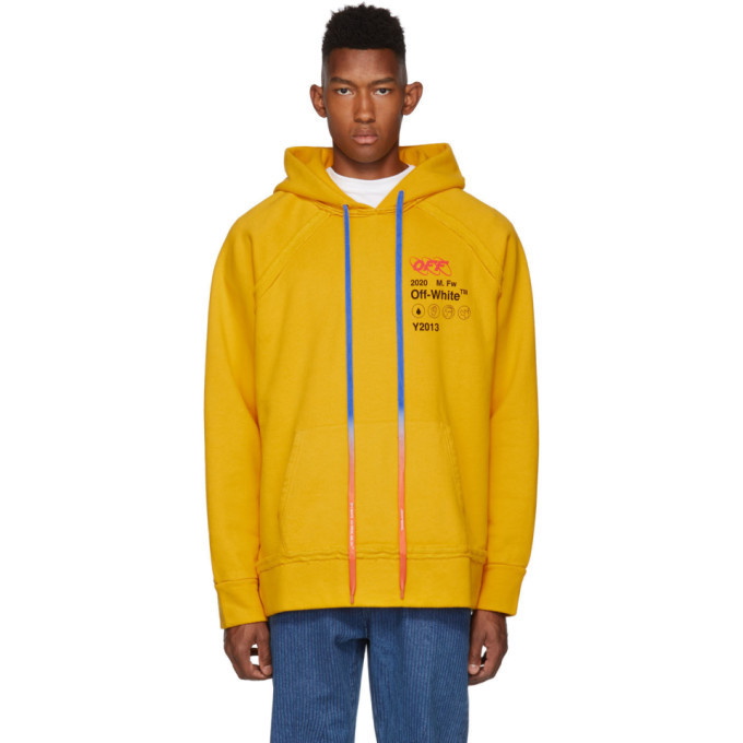 Photo: Off-White Yellow Industrial Y2013 Incomplete Hoodie