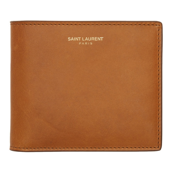 Photo: Saint Laurent Tan Smooth Bifold Wallet