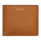 Saint Laurent Tan Smooth Bifold Wallet