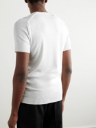 TOM FORD - Placed Rib Slim-Fit Lyocell and Cotton-Blend Jersey T-Shirt - White