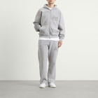 ANNIE HOOD Men's Inside Out College Zip Hoodie in Washed Grey