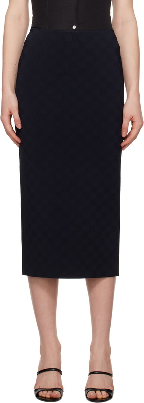 Photo: High Sport Navy NSFW Petra Midi Skirt