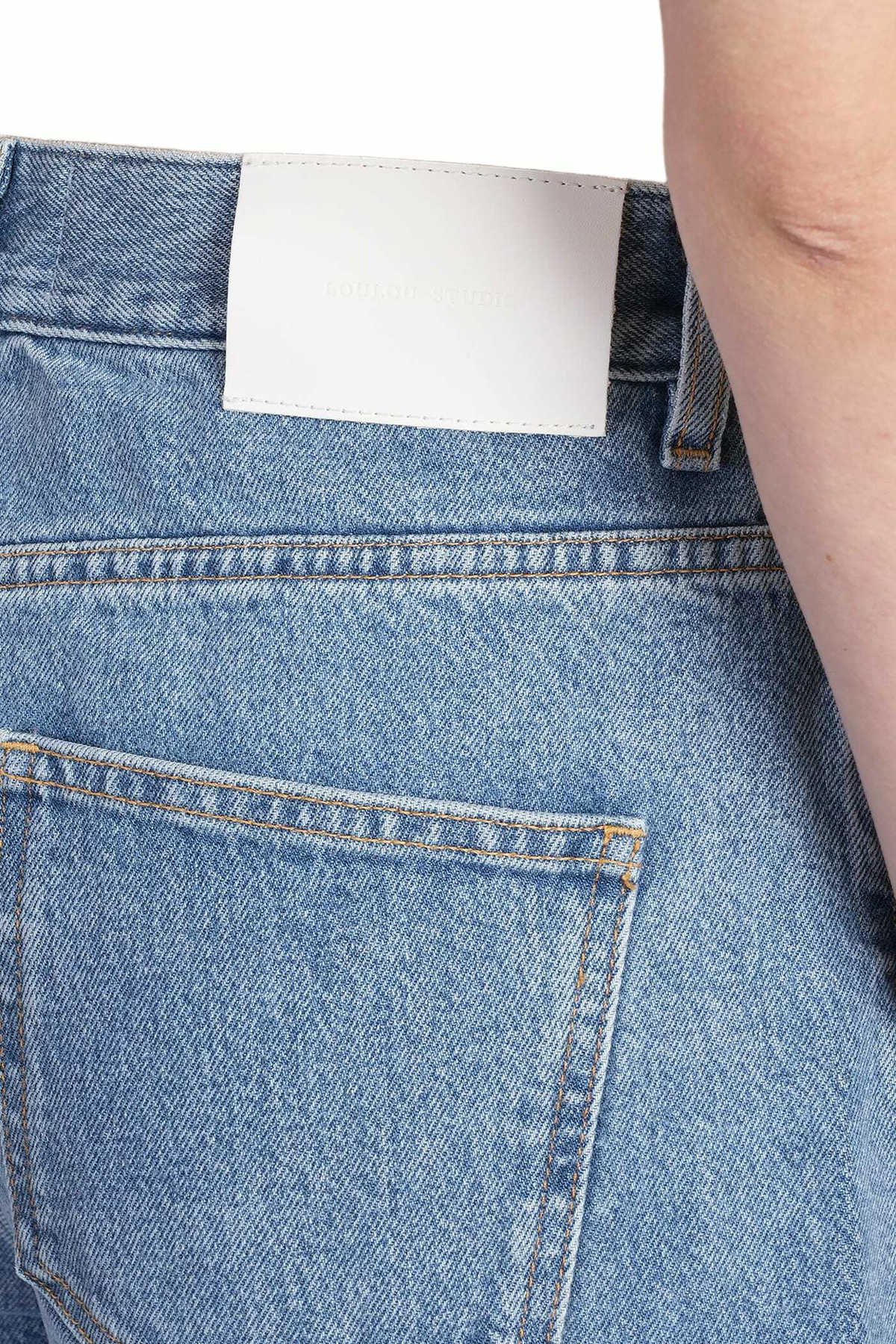 Loulou Studio Samur Jeans In Blue Cotton Loulou Studio Loulou Studio Samur Jeans In Blue Cotton Loulou Studio