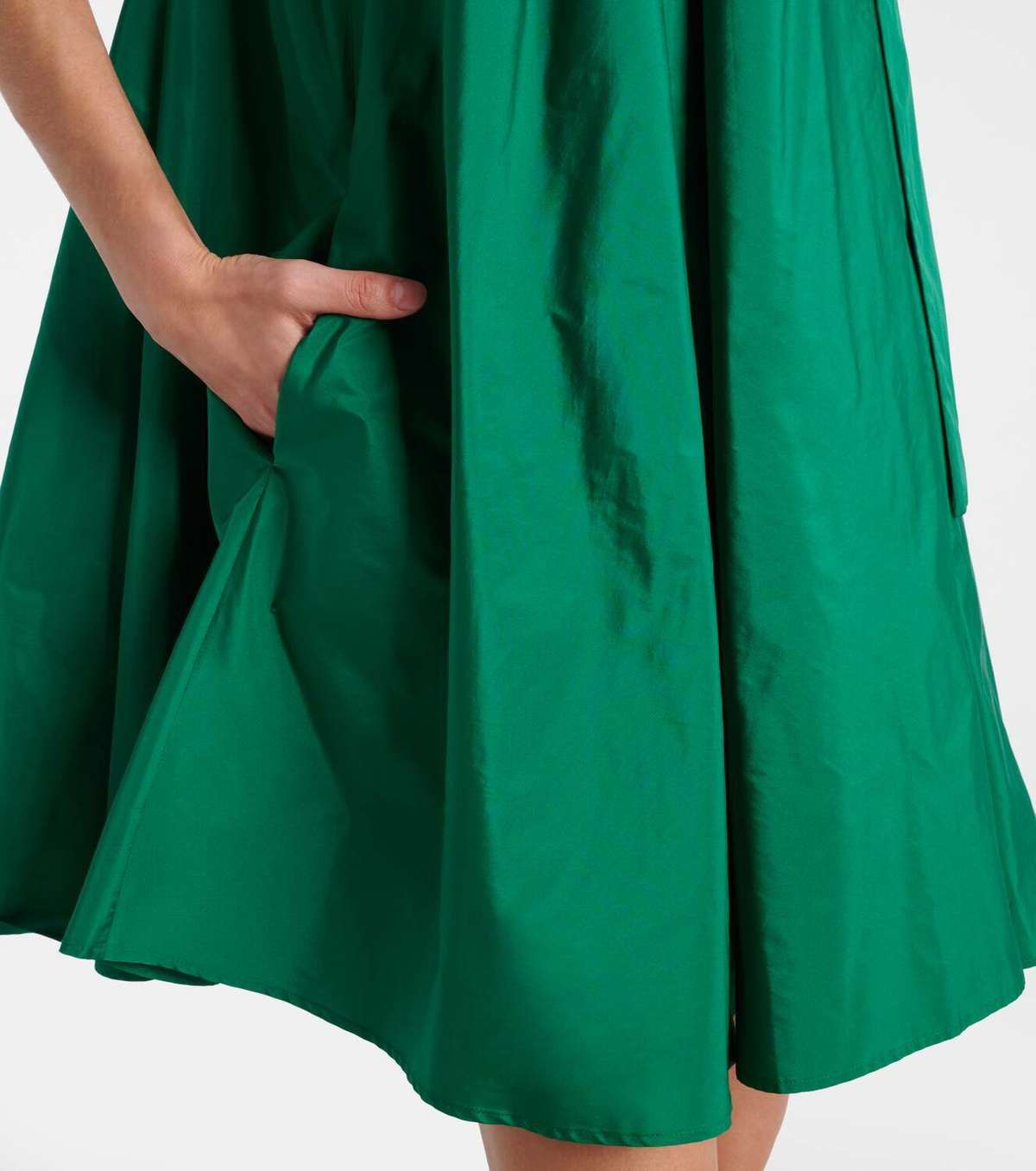 Max Mara Beber halterneck taffeta minidress