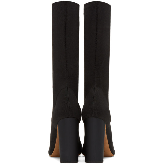 YEEZY Black Knit Ankle Boots Yeezy