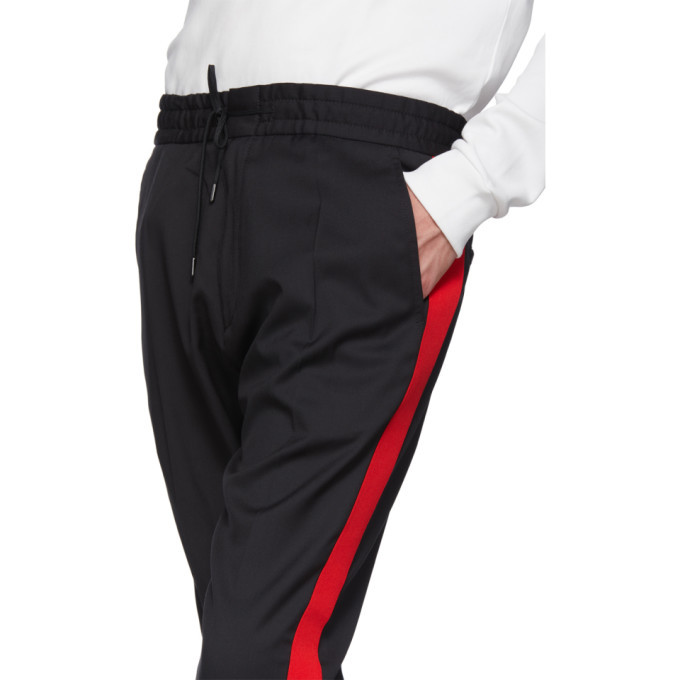 Hugo Black Solid Stripe Trousers