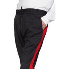 Hugo Black Solid Stripe Trousers