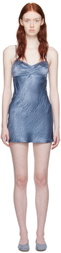 Anna October Blue Waterlily Minidress