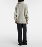 Calvin Klein Collection Scarf-detail cashmere sweater