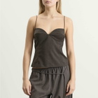 ST. Agni Women's Wool Cami in Mulch