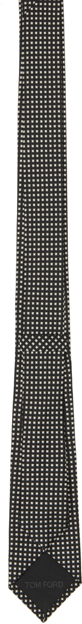 TOM FORD Black Silk Jacquard Tie