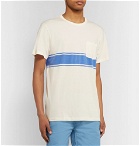 Onia - Johnny Striped Cotton and Modal-Blend Jersey T-Shirt - Cream