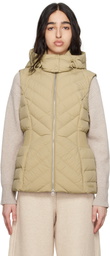 MACKAGE Beige Hoshi Hooded Light Down Vest