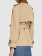 CHLOÉ Cotton Gabardine Short Trench Coat
