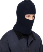 Maison Margiela Navy Virgin Wool Balaclava