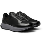 Dunhill - Aerial Patina Mesh and Leather Sneakers - Black