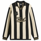 F.C. Real Bristol Men's Stripe Knit Football Shirt in Black