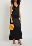 Skiim Racer-back Silk Maxi Dress Black