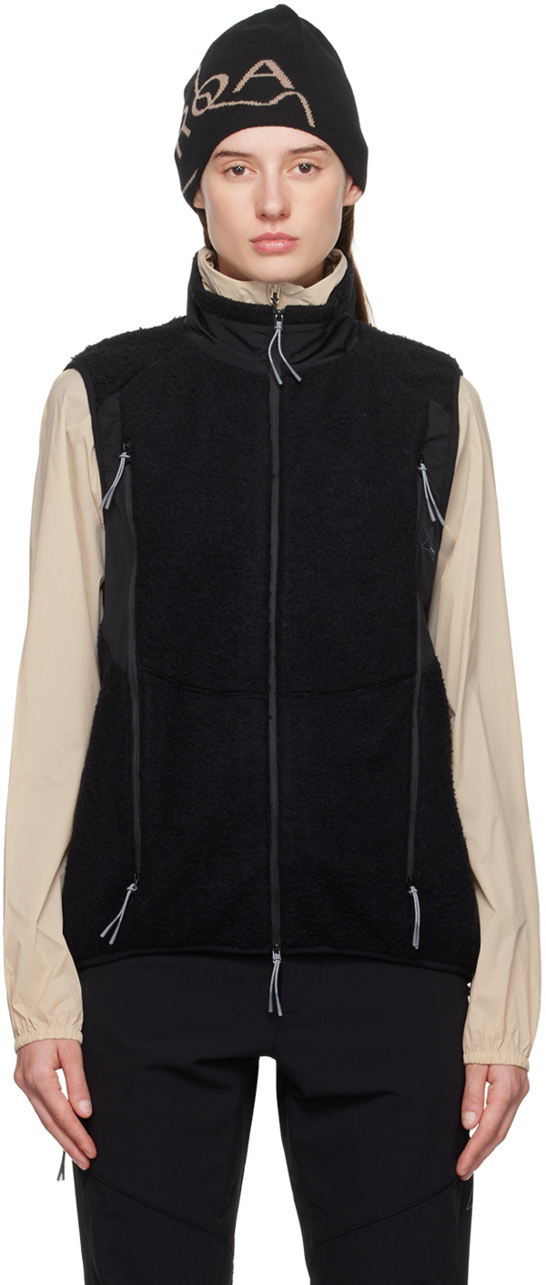 ROA Black Paneled Vest