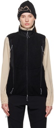ROA Black Paneled Vest