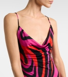 Pucci Marmo draped jersey minidress