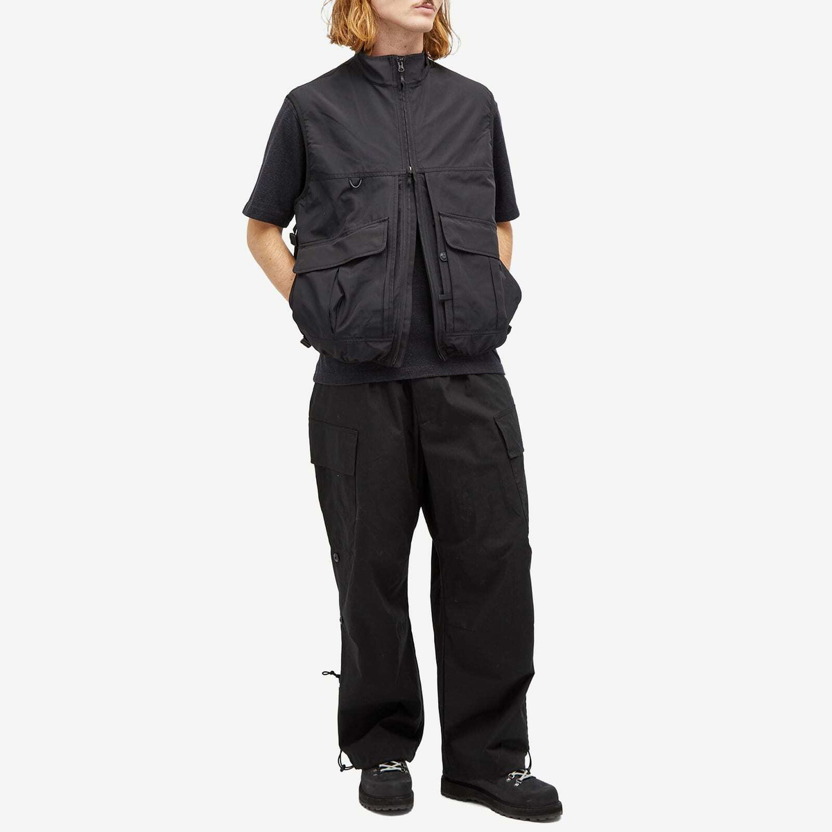 DAIWA Men's Tech Tactical Mountain Vest in Black DAIWA