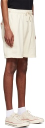 Bather Off-White Organic Cotton Shorts