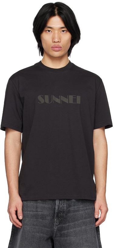Photo: SUNNEI Black Printed T-Shirt