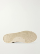 Omni - Dellow Suede-Trimmed Distressed Drill Sneakers - Neutrals